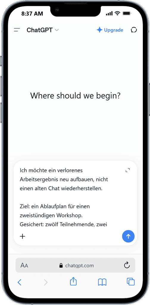 Prompt chatgpt Ein einfacher Trick ist auch, ChatGPT selbst mit diesem Prompt danach zu fragen.
