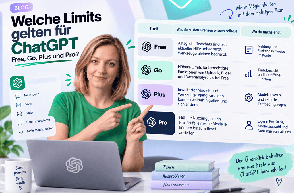 Welche Limits gelten für ChatGPT Free, Go, Plus und Pro?