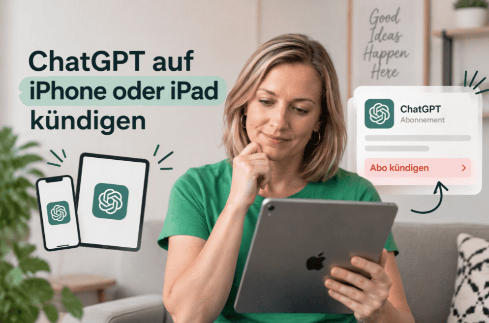 ChatGPT auf iPhone oder iPad kündigen und Abonnement beenden